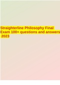 Straighterline Philosophy Final Exam 100+ questions and answers 2023