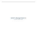 Unit 5 assignment 1 International Business