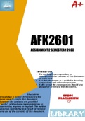 AFK2601 ASSIGNMENT 2 SEMESTER 1 2023
