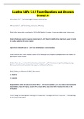 Leading SAFe 5&period;0-1 Exam Questions and Answers Graded A&plus;