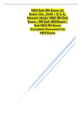 HESI Exit RN Exam &lpar;15 Exam Sets&comma; 2500 &plus; Q & A&comma; Newest-2023&rpar;&sol; HESI RN Exit Exam &sol; RN Exit HESI Exam &sol; Exit HESI RN Exam &vert;Complete Document for HESI Exam