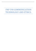 FNP 590 COMMUNICATION TECHNOLOGY AND ETHICS.