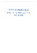 FNP 590 CARINE JEAN BAPTISTE REFLECTIVE EXERCISE