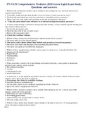 PN VATI Comprehensive Predictor 2020 Green Light Exam Study Questions and answers&period;