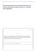 State Farm Insurance License Exam Questions and Answers 2024&sol;2025 complete solution &lpar; A&plus; GRADED 100&percnt; VERIFIED&rpar;