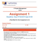 IT project management  assignment answered