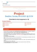 IT project management assignment answered