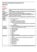 IT project management assignment answered