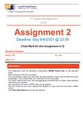 IT project management assignment answered