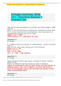Portage Learning. BIOD 121 – Nutrition Module 1 Problem Set 