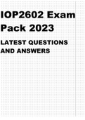 IOP2602 EXAM PACK 2023