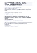 BRPT PRACTICE EXAM B With COMPLETE SOLUTIONS&period;