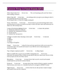 Career Prep A Final Exam Q&A