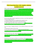 CDA Exam Questions with complete solutions &lpar;verified answers&rpar;