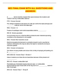 NEC FINAL EXAM WITH ALL QUESTIONS AND ANSWERS 