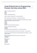 Code HS Karel Intro to Programming Practice Test fully solved 2023