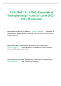 NUR 2063 / NUR2063: Essentials of Pathophysiology Exam 2 (Latest 2022 / 2023) Rasmussen