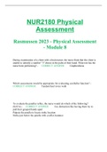NUR2180 Physical Assessment  Rasmussen 2023 - Physical Assessment - Module 8