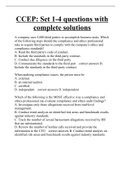 CCEP: Set 1-4 questions with complete solutions
