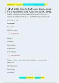CECS 343&colon; Intro to Software Engineering  Final Questions and Answers 2024&sol;2025