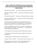 ANSI &sol; ASIS PAP&period;1-2012 Physical Asset Protection ASIS APP Exam QUESTIONS WITH COMPLETE SOLUTIONS