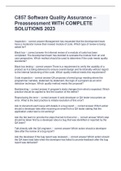 C857 Software Quality Assurance &ndash; Preassessment WITH COMPLETE SOLUTIONS 2023