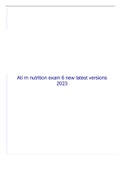 Ati rn nutrition exam 6 new latest versions 2023