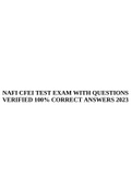 NAFI CFEI TEST EXAM WITH QUESTIONS VERIFIED 100% CORRECT ANSWERS 2023.