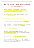 ATP CTP Course - Final Test Questions and Answers&lowbar;2ATP CTP - Airline Transport Pilot Certification Training Course Final Exam 100&percnt; All Questions Answered Correct&period;022&period;