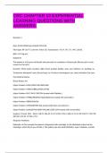 CRC CHAPTER 13 EXPERIENTIAL LEARNING QUESTIONS WITH ANSWERS&period;