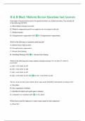 H & R Block Midterm Review Questions And Answers 2024&sol;2025 Updated Quiz