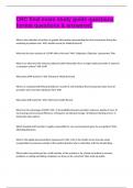 CRC final exam study guide questions format questions & answered&period;