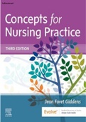 Test bank for Concepts for Nursing Practice 3rd Edition by Jean Foret Giddens 9780323581936 Chapter 1-57 Complete Guide