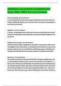 Addiction Counseling Competencies Exam With 100&percnt; Correct Answers  2024
