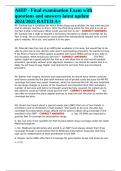 AHIP - Final examination Exam with questions and answers latest update 2024&sol;2025 RATED A&plus;