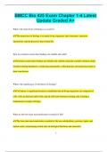 BMCC Bio 425 Exam Chapter 1-4 Latest  Update Graded A&plus;