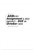 ADM3701 Assignment 6 2024 &lpar;605597&rpar; - DUE 30 October 2024