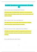OLERE &lpar;Oklahoma Legal and Ethical Responsibilities Exam&rpar; Bundled Exams Questions and Answers 100&percnt; Pass