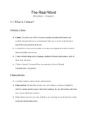 Class notes The Real World 8th Edition- Chapter 3