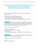 WEBCE FINAL EXAM LATEST 2023 REAL EXAM  100 QUESTIONS AND ANSWERS WITH  RATIONALES&lpar;VERIFIED ANSWERS