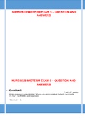 NURS 6630 MIDTERM EXAM 5  QUESTION AND ANSWERS (GOLD LEVEL EXPERT RECOMMENDS) DOWNLOAD TO SCORE A+