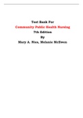 Test Bank For Community Public Health Nursing  7th Edition By Mary A. Nies, Melanie McEwen
