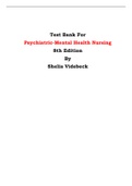 Test Bank For Psychiatric-Mental Health Nursing  8th Edition By Shelia Videbeck