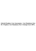 (Solved) Prophecy Core Assessments- Core Mandatory Part III / Prophecy Core Mandatory Part 3 Attempt Score 100%.