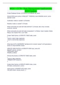 WGU - C170 - Data Management Applications&vert; 2023 Updates