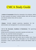 CMCA Study Guide 2023 Complete Solutions Verified
