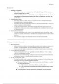 Psychology 301 - Personality Class Notes