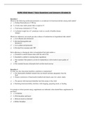 NURS 6540 Week 7 Quiz Questions and Answers (Graded A)