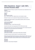 VSim Questions - Exam 1 with 100&percnt; Correct Answers 2023