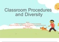 ELM 510 Topic 4 Assignment 1, Classroom Procedures and Diversity 2